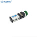 5 way push button mechanical valve