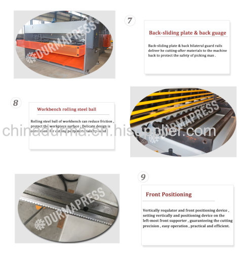 16mm Thickness metal Plate guillotine Shearing Machine