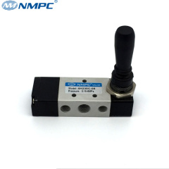 3 position 5 ways directional control centre closed hand lever valve