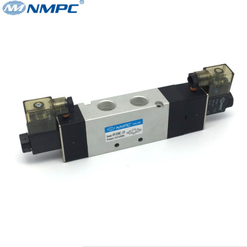 5/3 way double action solenoid valve