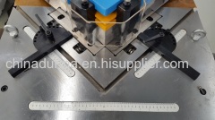 China suppliers QF28Y hydraulic fixed angle corner notching machine from machine manufacturers