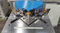 Hydraulic plate angle cutting notching machine