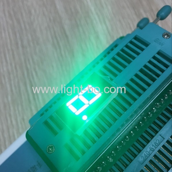Pure Green 0.4" common anode single digit 7 segment led display for home appliance