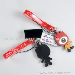 Manufacturer Hot sale 2/3D rubber keychain