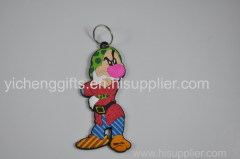 plastic 3D custom PVC rubber keychain