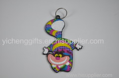 plastic 3D custom PVC rubber keychain