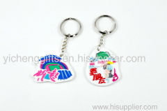 (china supplier)advertising tyre gifts for soft PVC keychain