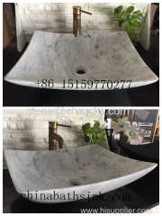Carrara white marble bathroom basin&sink
