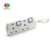 High Quality 4 Gang 13A Individual On/Off Switch UK Plug Type Power Electrical Extension Socket With Surge Protector