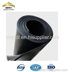 Black high voltage 6mm 15kv floor mat rubber