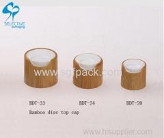 natural bamboo packaging disc top cap bamboo wooden bottle cap