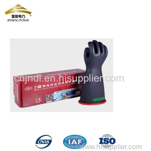 Class 3 latex safety hand glove electrical insulation gloves