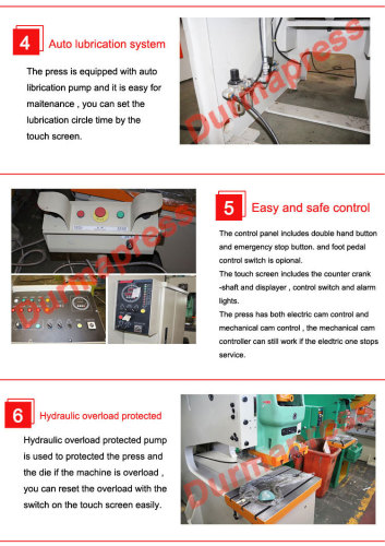 JH21 open type high performance punching press machine with fixed table