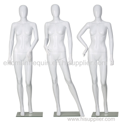 Full Body Glossy White Female Mannequins