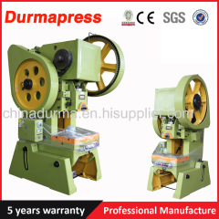 Green Color J23 Type 80Ton punching press machine and power press