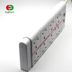 8 Way Power Strip power outlet with surge protection