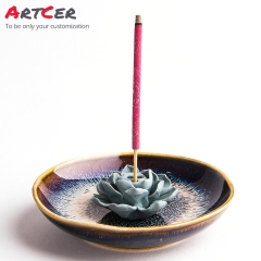 ODM & OEM Handicraft Custom Ceramic Starry Star Pattern Incense Stick Holder Wholesale