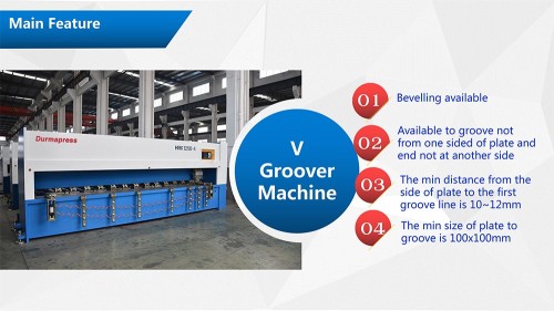 cnc v groover 6m metal sheet v cutting machine with factory price