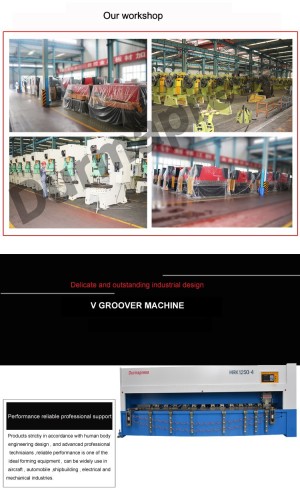 China best CNC 4 meters Stainless steel v groover machine