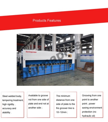 4 meters Stainless steel Surface V grooving machine