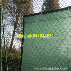 dark green knitted mesh fabric