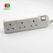 Wholesale uk standard 3 way extension socket outlet power strip with usb charger