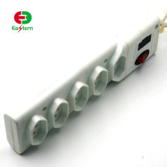 Inmetro 5 outlets Brazil power strip with switch