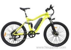 26inch rear drive panasonic 48v350w mountain full suspention electric bike