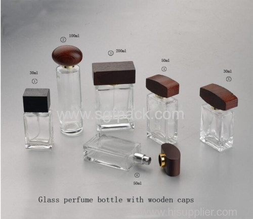 round square bamboo wooden lids for perfume bottle caps 30ml glass perfume bottle wooden lid