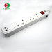 4 USB Charging ports power strip 1.5M length portable surge protector outlet