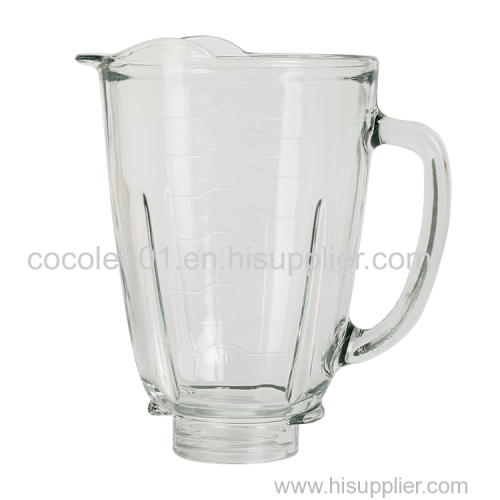 China new design factory price blender parts 1.25L blender glass jar