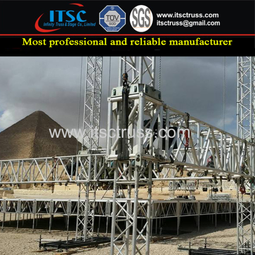 Truss Rigging for Egypt Pyramid Outdoor Event
