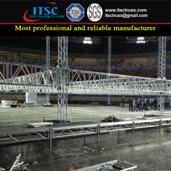 Indoor Medium Duty Flat Roof Truss Rigging Structure