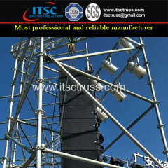 Steel Scaffolding Truss Structure for Line Array Speakers