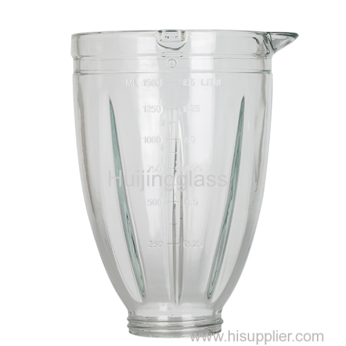1.5L China new design blender glass jar without handle