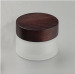 wooden cosmetic container with lids 30ml/50ml glass jar with wooden top
