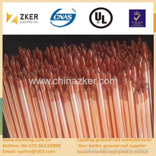 copper bonded low carbon steel earth rod