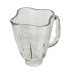 2017 hot selling Oster plum shape spare parts blender glass cube jar /cup vasos de vidrio A12