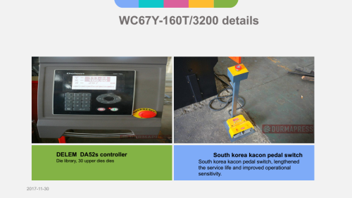 DELEM DA41 Controller WC67K 160T 3200 CNC Press Brake