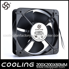 20060 AC 220V Sirocco Industrial Exhaust Fan 200mm Large Air Volume Cooling Fan Fireplace Exhaust Fan