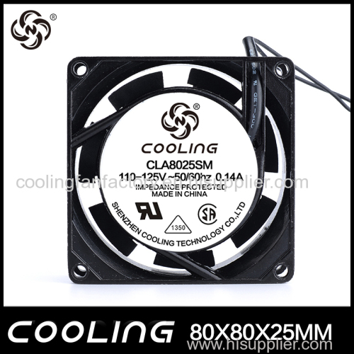 8025 4 Inch AC 110V 80X80X25mm Axial Fan Factory