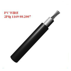 4.0 mm2 DC 1500V single core PV cable solar cable for photovoltaic power systems with TUV 2pfg 1169 Approved.