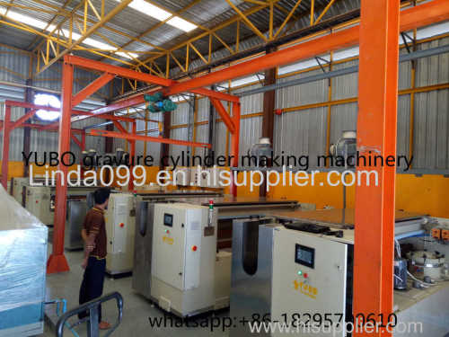 Nickel plating tank for gravure cylinder