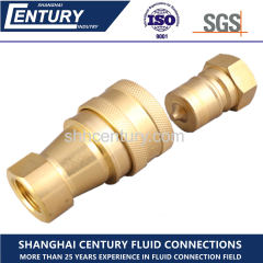 ISO7241-B Pneumatic Quick Coupling Medium-Pressure Brass Disconnect Quick Coupling