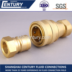 ISO7241-B Pneumatic Quick Coupling Medium-Pressure Brass Disconnect Quick Coupling