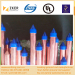 copper bonded pointed ground rod with plastic cap