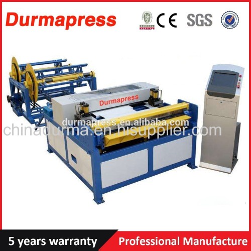 auto hvac U shape rectangular duct machine line 5