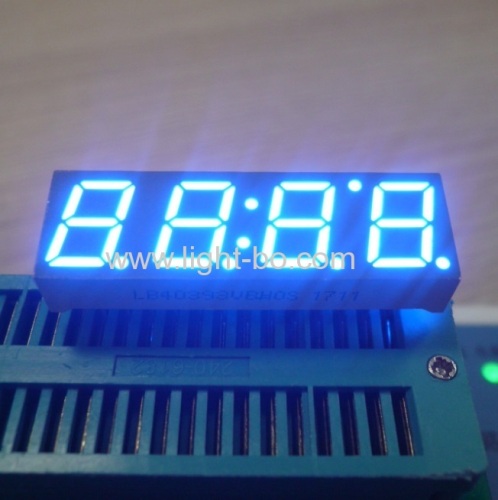 Ultra bright blue 0.39 (10mm) anode 4-digit 7 segment led display for home appliances control