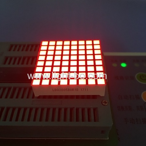 Ánodo de fila de pantalla led de matriz de puntos cuadrados ultra rojo 8 * 8 para indicador de posición de elevación
