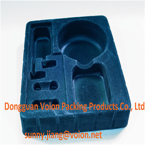 flocking blister plastic trays for electronic products